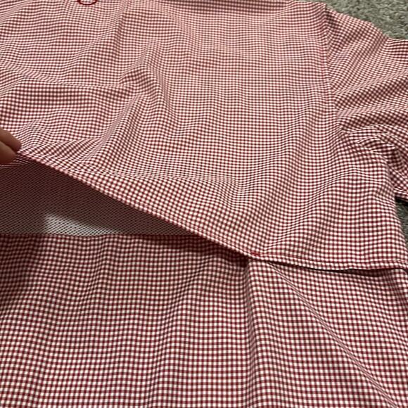 Magellan Outdoors Fish Gear shirt 2XL Red Check Fishing Beach Relaxed Fit XXL - Picture 13 of 16